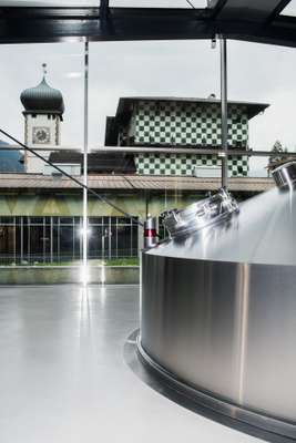 Mash tun in the brewery 