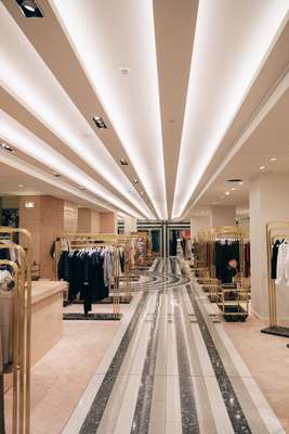 The newly opened women’s fashion department, designed by India Mahdavi 