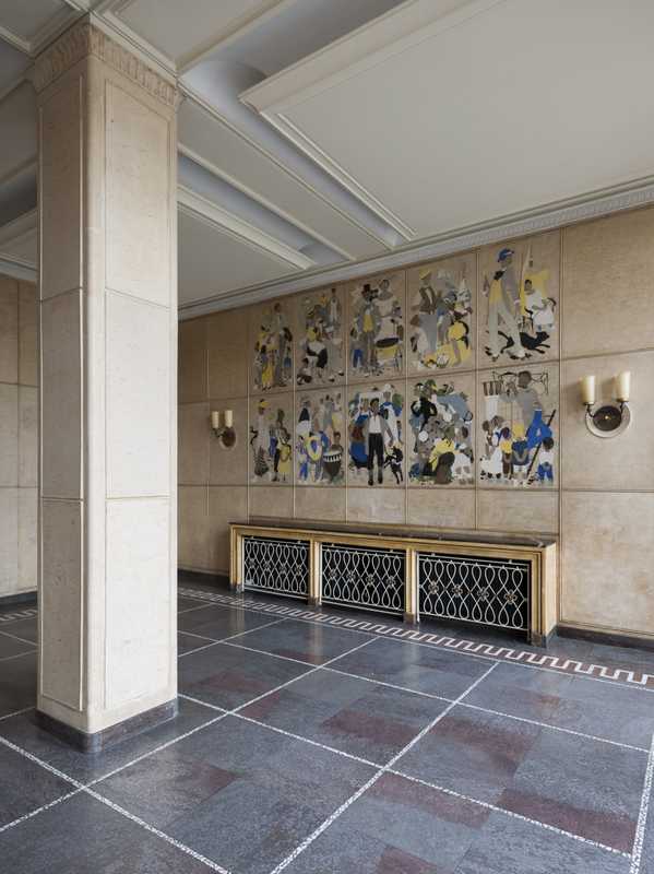 Mosaics in the foyer