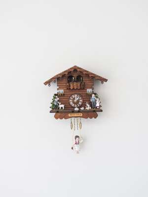 Cuckoo clock in  the kitchen of ‘Texte  zur Kunst’