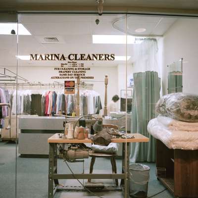 Marina City communal dry cleaners