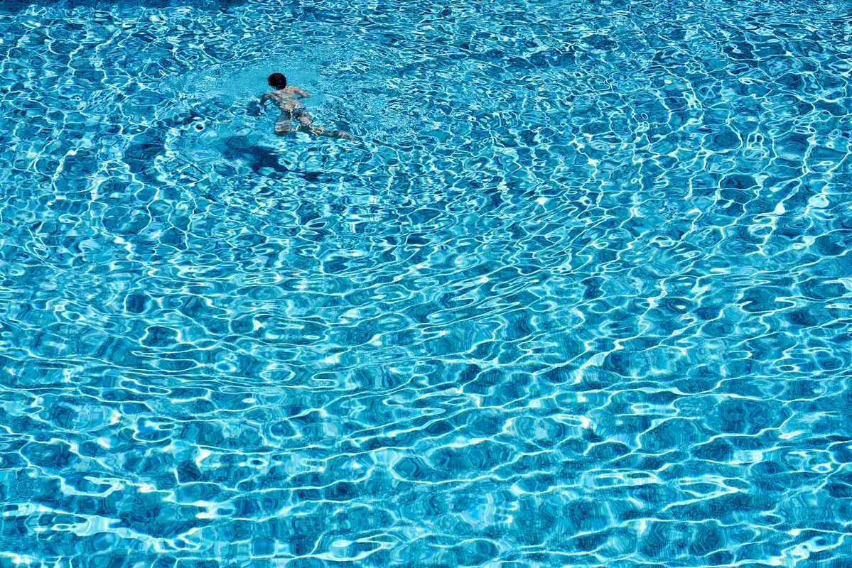 Swimming a few lengths in one of the club’s three pools