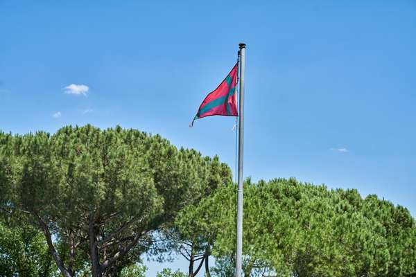 Club’s flag waving in the breeze 