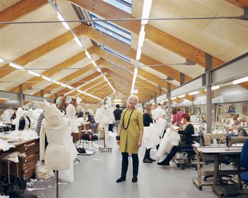 Anne Smith, dean, School of Fashion and Textiles, in the womenswear studio