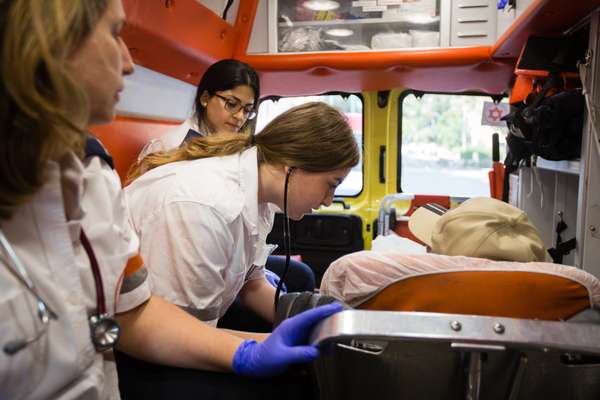 Discrimination-free zone: inside an MDA ambulance