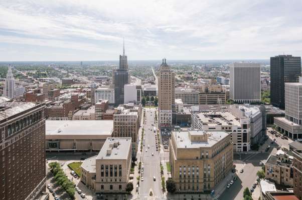 Buffalo’s city centre is set on a radial grid