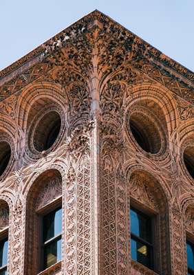 Terracotta detailing on Louis Sullivan’s Guaranty Building