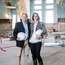 Developer Dennis P Murphy and preservationist Monica Pellegrino in the Olmsted-Richardson complex
