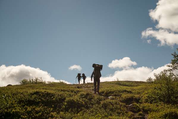 Bo Hilleberg leading  a camping expedition