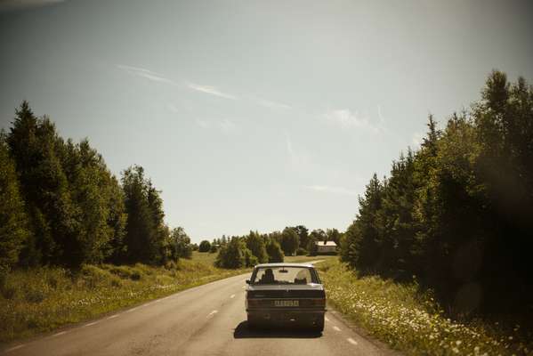Driving through rural Jämtland 