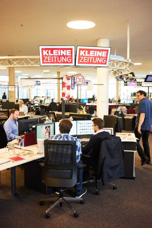 Newsroom at  ‘Kleine Zeitung’ 