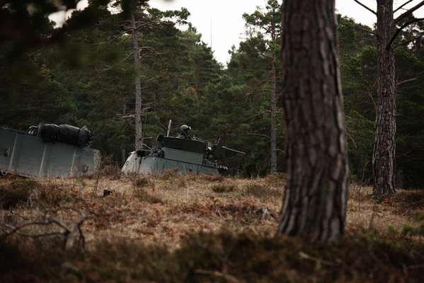 Tank at Tofta firing range