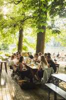 The beer garden at Seehaus is one of the most picturesque and relaxing places in the city  