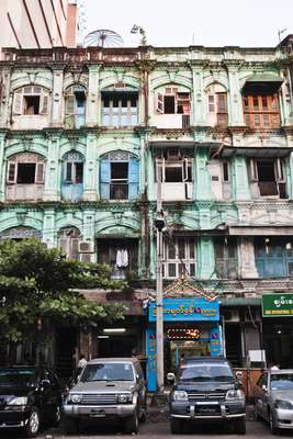 Colonial building in Little India neighbourhood