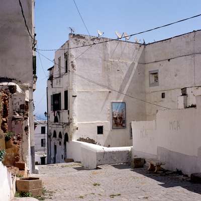 Murals and mosaics fill casbah streets