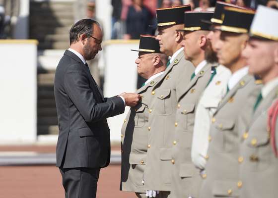 Philippe awarding medals of service. He also issued two decrees of French naturalisation