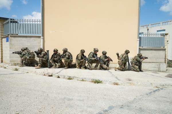 Defending Jeoffrécourt, a mock urban warzone in Sissonne, northeast France