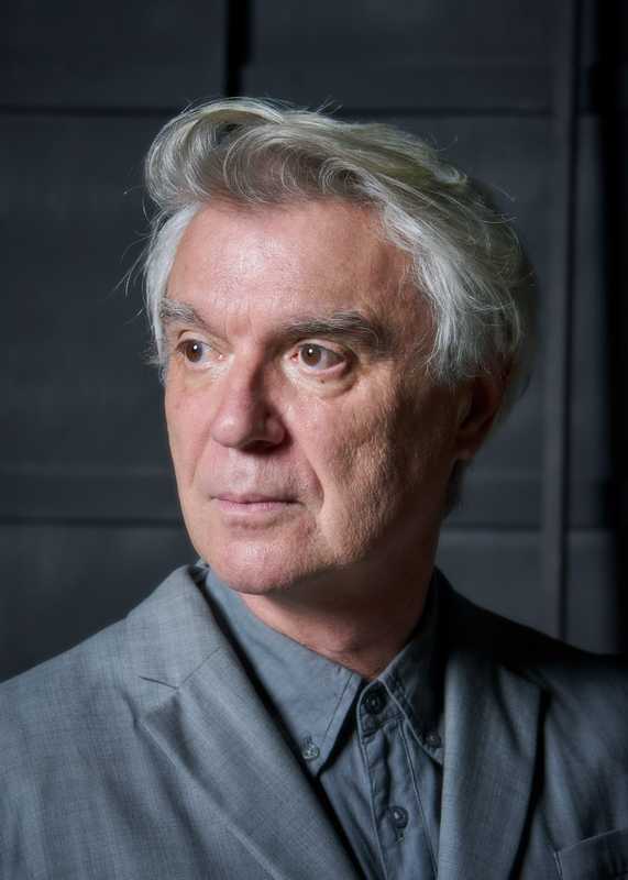 David Byrne before the show 