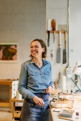 Violin-maker Julia Van Der Waerden