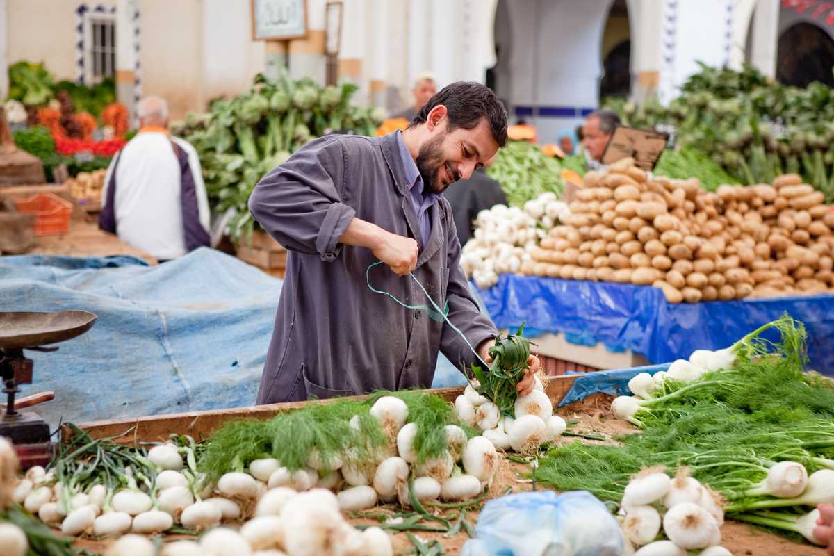 Market in central Tunis