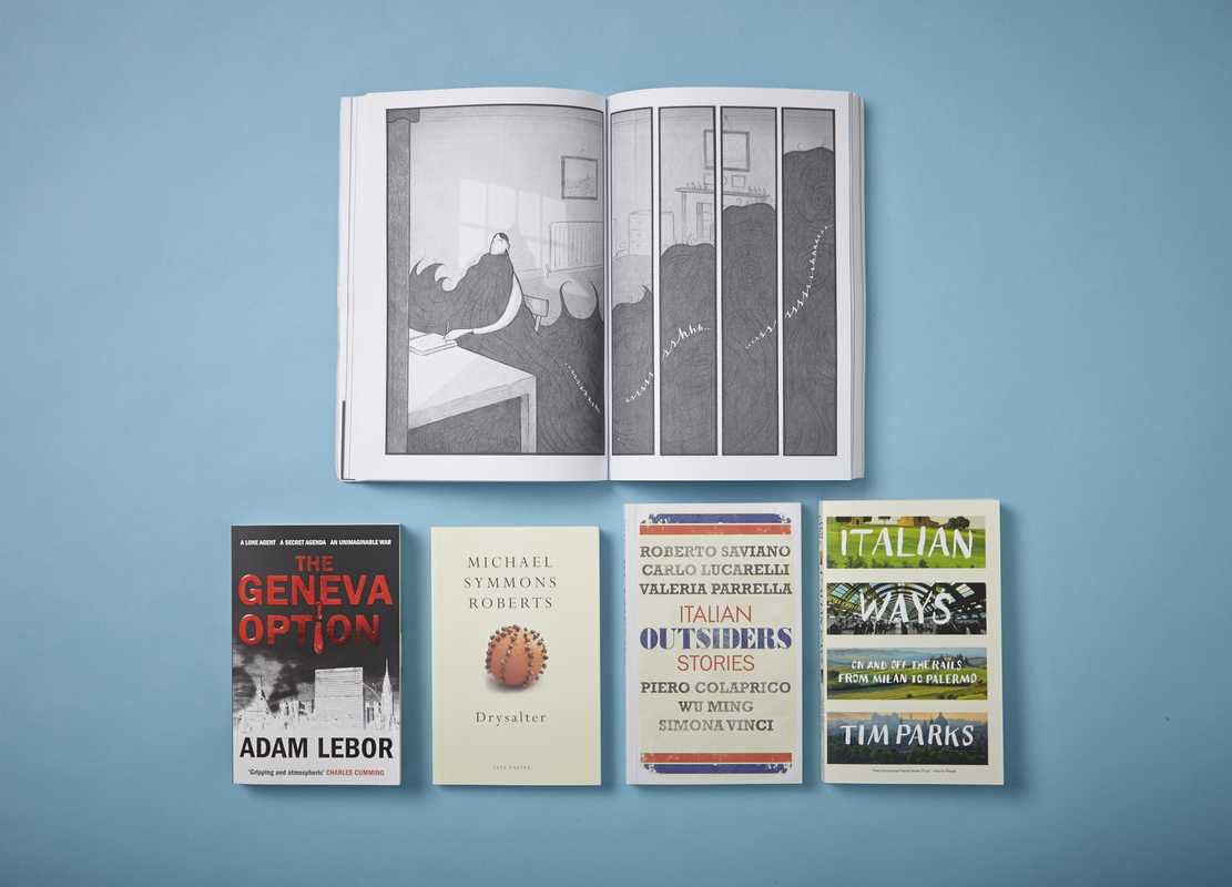 Books: The Gigantic Beard, The Geneva Option, Drysalter, Outsiders - Italian Stories, Italian Ways