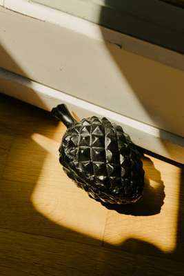 Pine-cone doorstop 