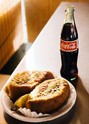 Sonoran hot-dogs at El Güero Canelo