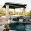 A desert modernist patio and pool 