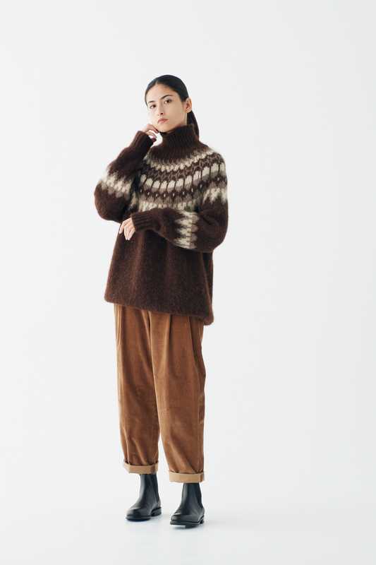 Jumper by Batoner from Beams House Marunouchi, trousers by Sunspel, boots by Ludwig Reiter