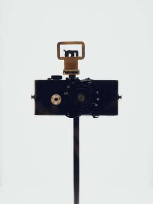 A replica of the Ur-Leica, the first camera developed by Oskar Barnack