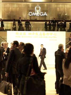 Omega stand at BaselWorld