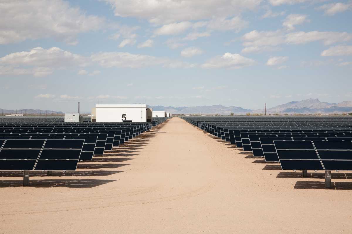 A 20MW photovoltaic plant owned by NRG in Blythe, California
