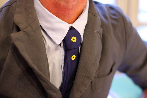 Jupe’s hand- embroidered ties