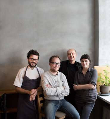 Left to right: Christian Puglisi - Chef at Restaurant Relae, Søren Ejlerson - Co-founder, Aarstiderne, Tor Nørretranders - Science writer
