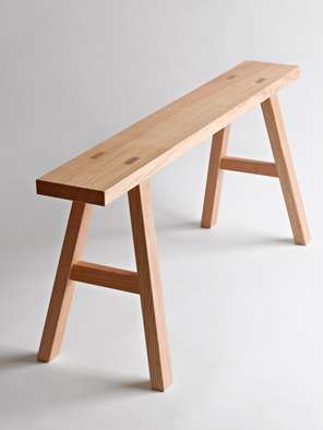 Oak bench from Found Muji collection 