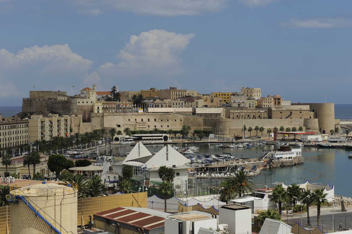 View of the port and the old town
