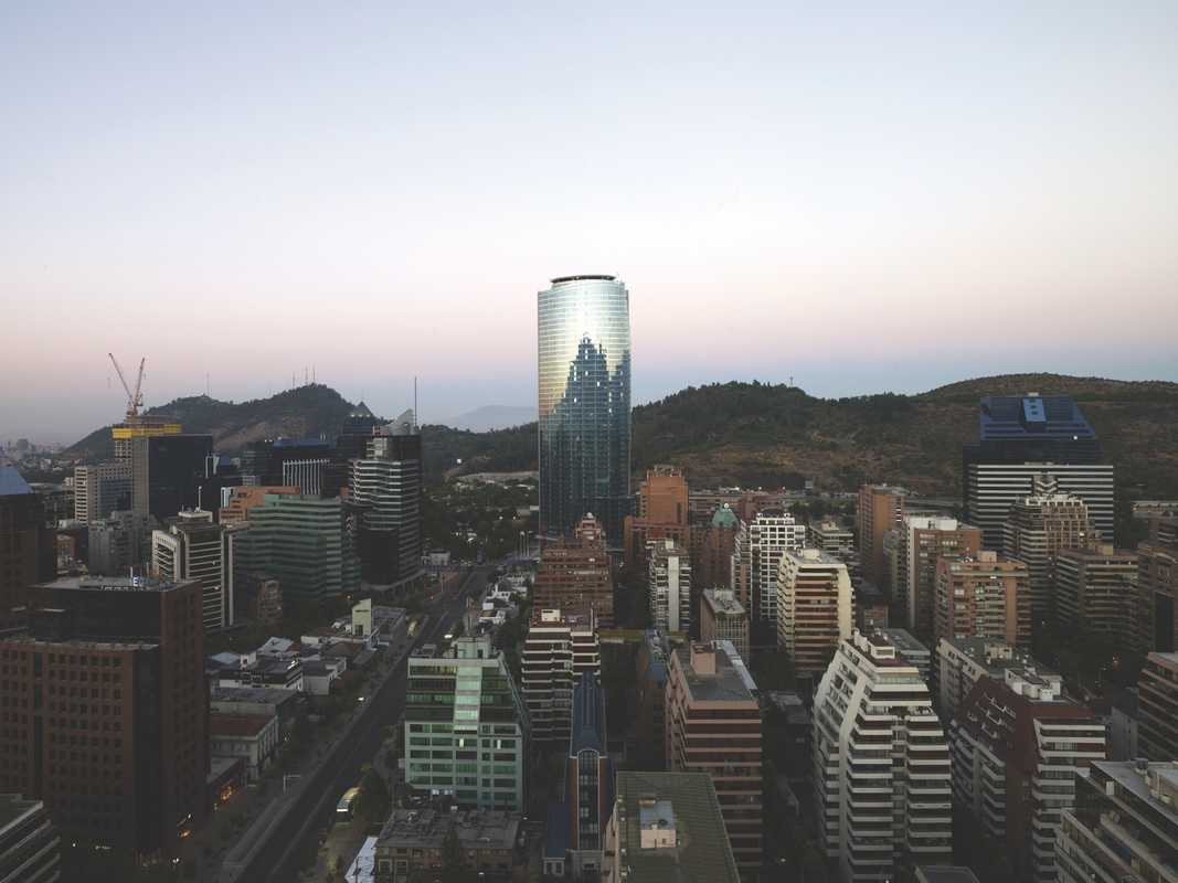 Titanium Tower, Santiago, one of the tallest towers in Latin America