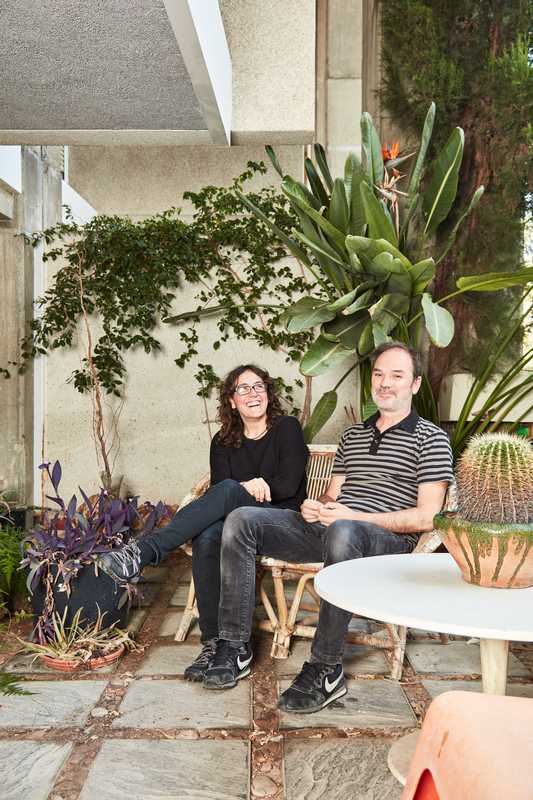Residents Mapi Oltra (left) and Juanvi Pascual, both architects