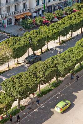 Aerial view of Avenue Bourguiba