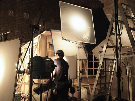 Setting up on the set of ‘Tequila’ 