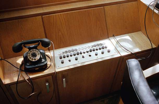 Telephone and switchboard  in Jan’s office