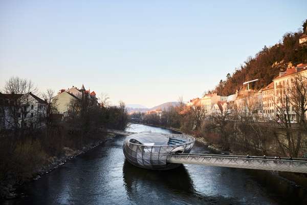 Mur Island bridge is a... bowled statement