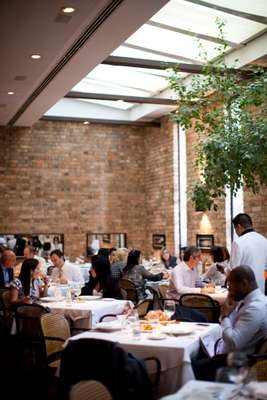 The dining room at Gero; chairs by Rodrigues