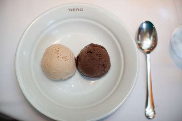 Hazelnut and chocolate sorbet