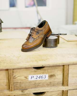 Cheaney x Barbour collaboration shoe