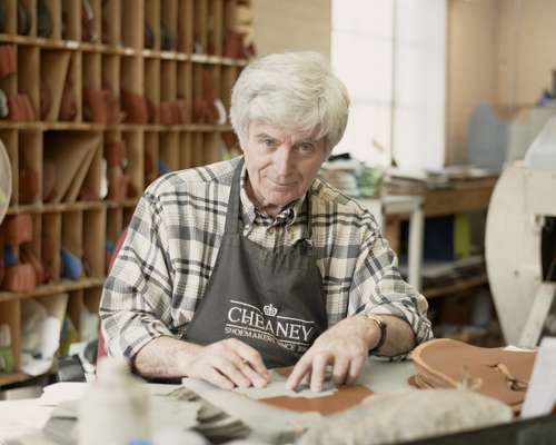 Joseph Cheaney & Sons - 'Closing Room' machinist responsible for shoe uppers