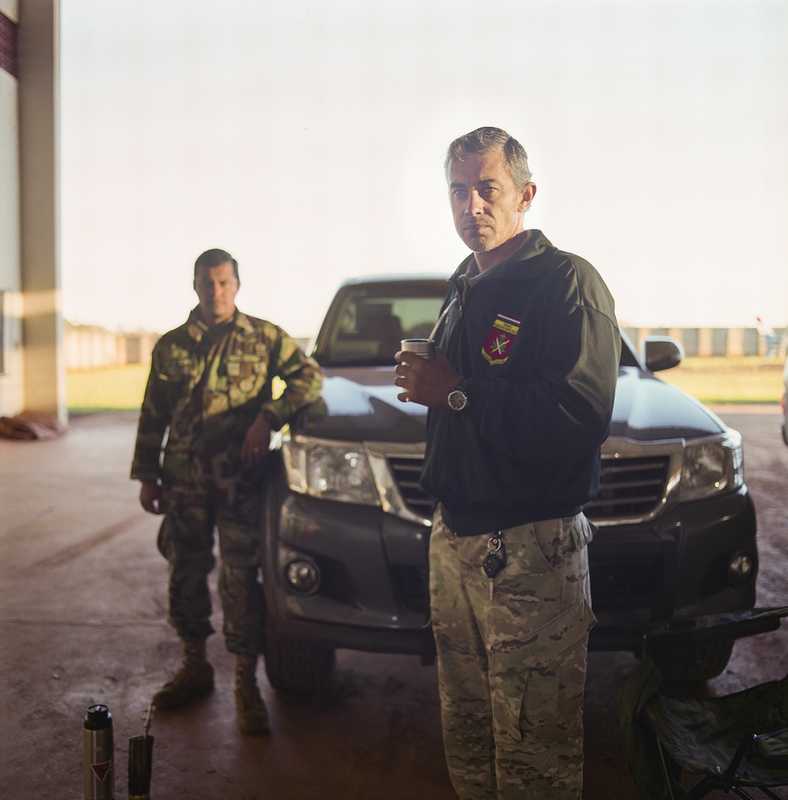 Senad's special forces head Captain Oscar Chamorro at base