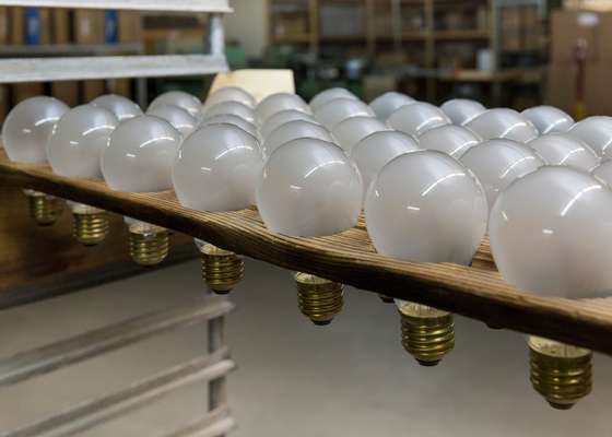 Finished bulbs ready for inspection