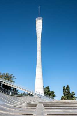 The Faro, or Lighthouse, tower  on the edge of  Sarmiento Park