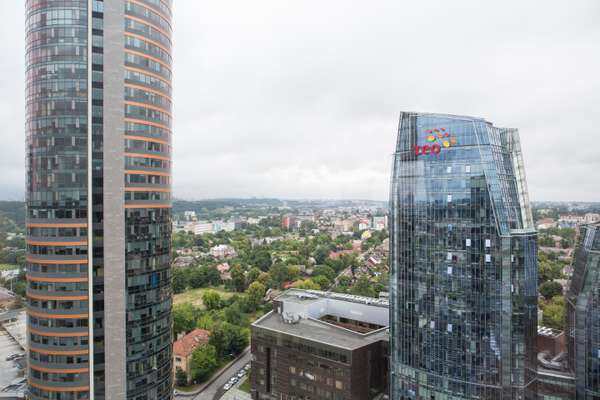 New and old Vilnius seen from the mayor’s office window